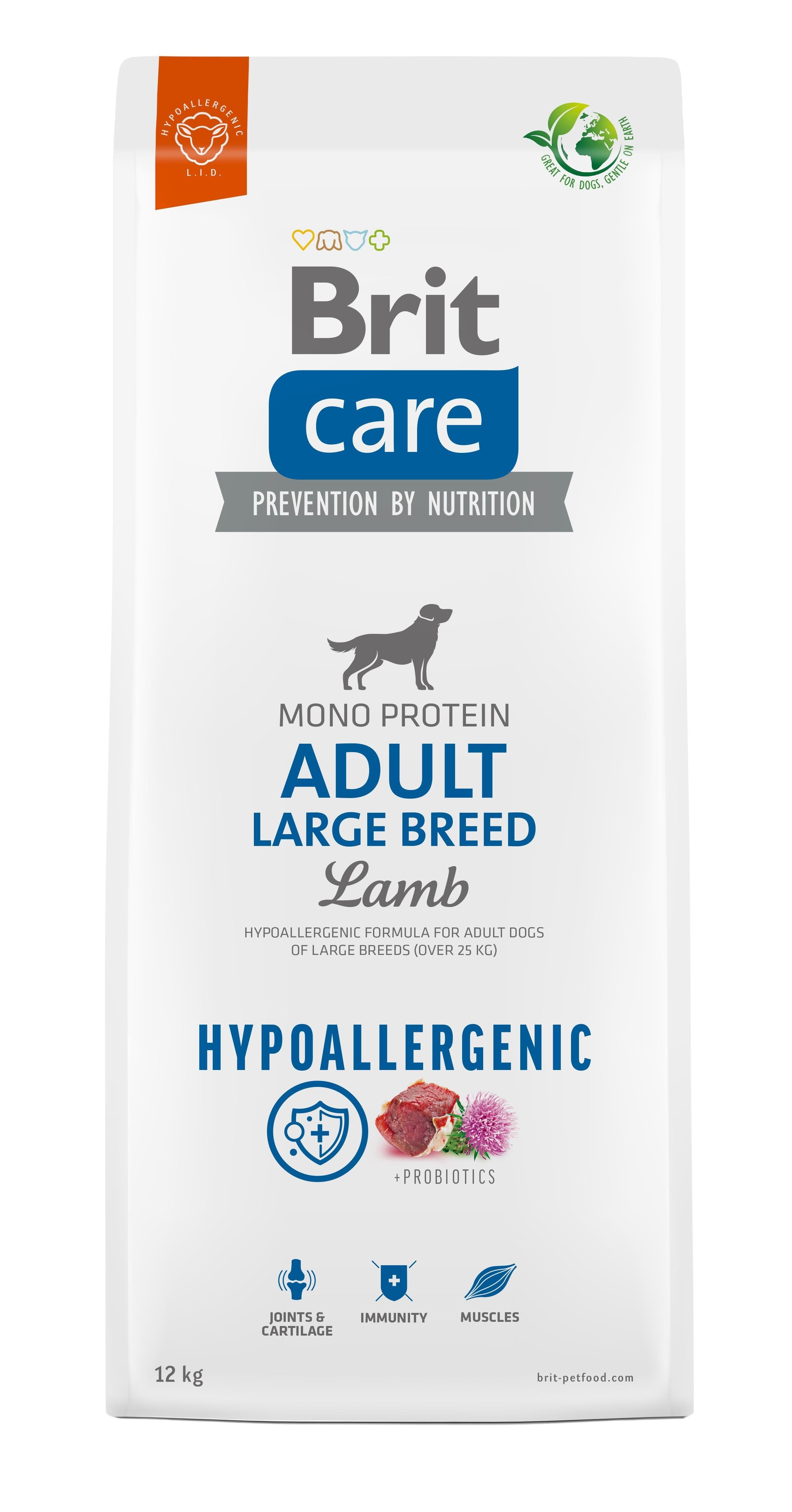 Brit Hypoallergenic Adult Large Breed Lamb - dry dog food - 12 kg Hundeudstyr 100-172222