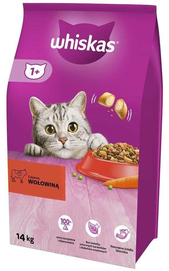 Whiskas Dry cat food Adult - Beef - 14kg Katteudstyr 5900951014345