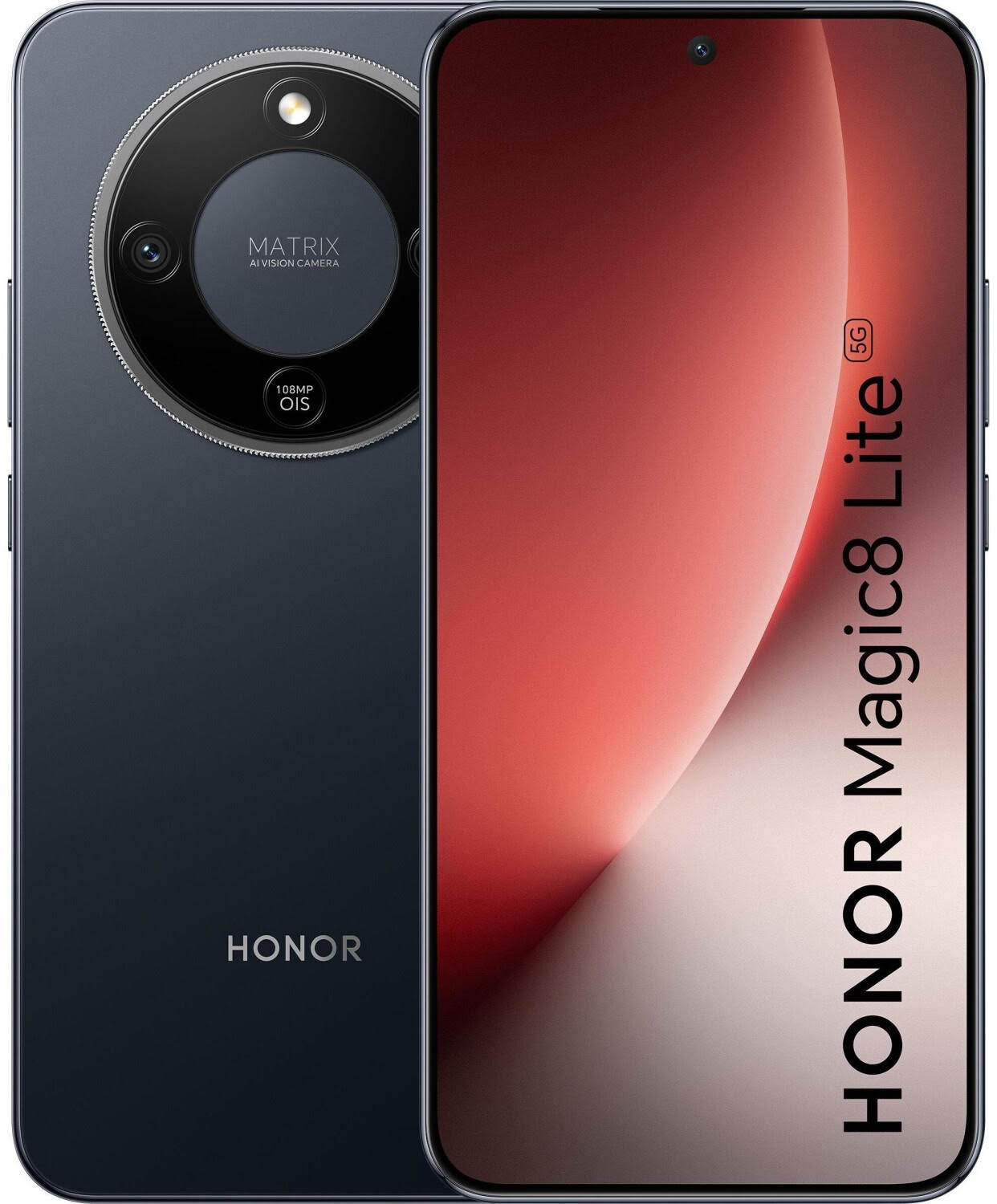 Honor Magic8 Lite 256GB/8GB - Midnight Black Mobiltelefon Sort 5109BYQT