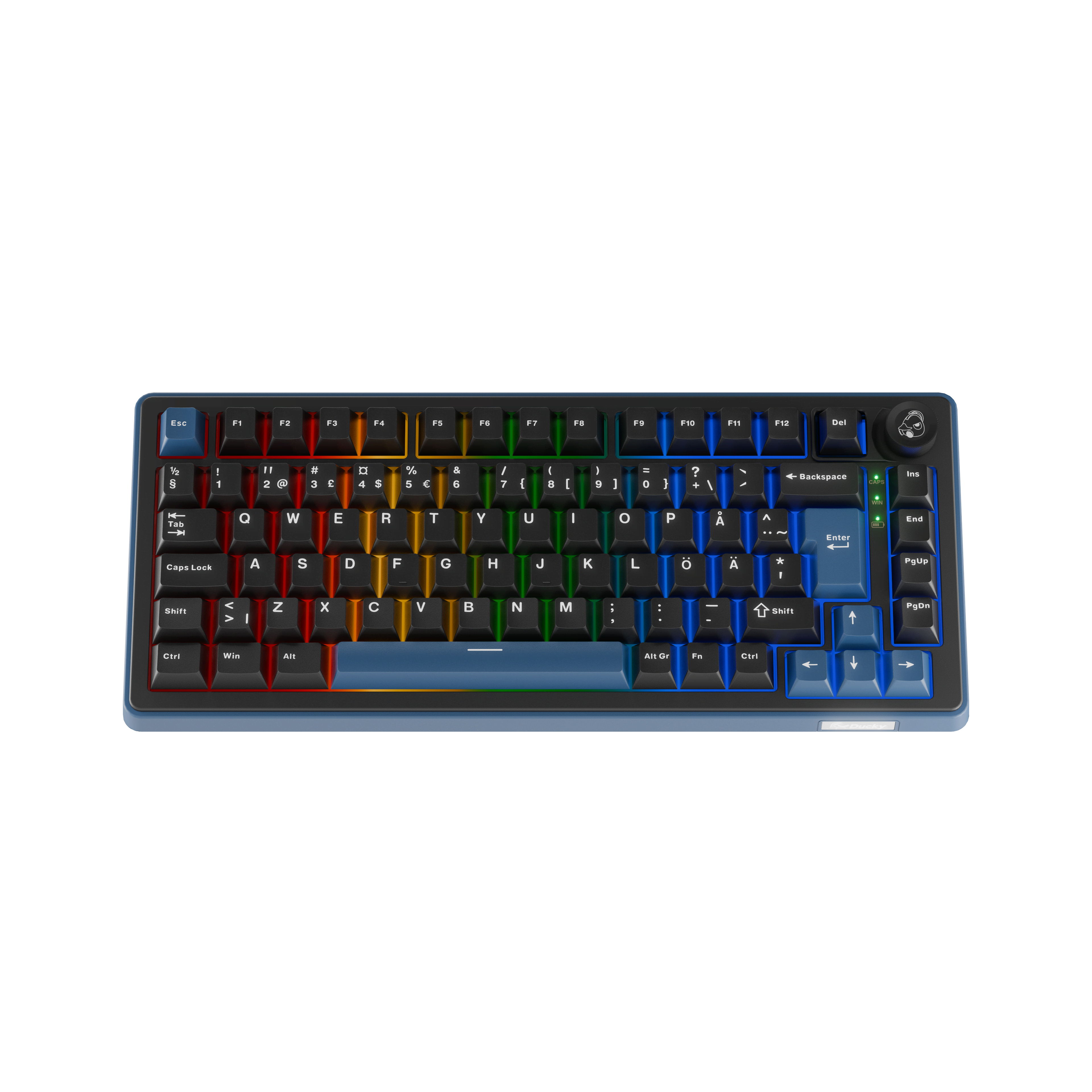 Ducky OK-M-75 - Gaming Tastatur - Uden Numpad - Nordisk - Sort Tastatur DKOKM2583-KWFIPDCOCH1