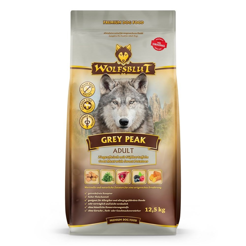 Wolfsblut Grey Peak Goat with sweet potatoes - dry dog food - 12.5kg Hundeudstyr 4260603784905