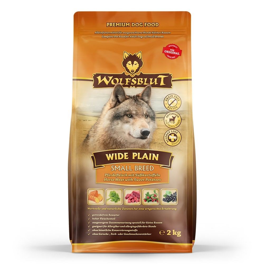 Wolfsblut Wide Plain Small breeds Horse with sweet potatoes - dry dog food - 2kg