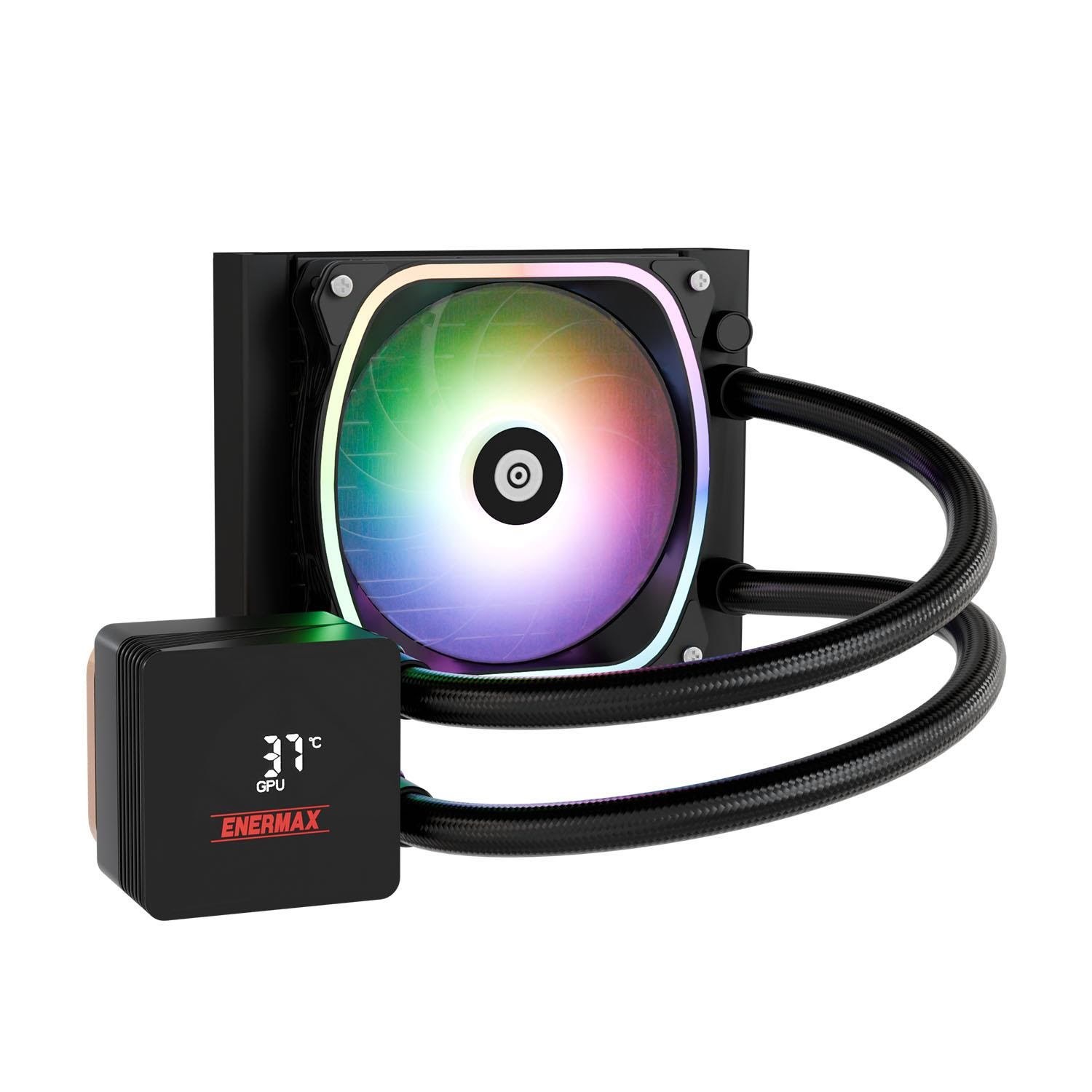 Enermax AQUAFUSION II ARGB - CPU Vandkøling Cpu Køler Sort med RGB lys ELC-AQFS120-SQA