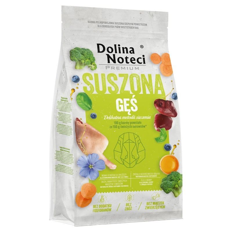 Dolina Noteci Premium Dried goose - dried food for dogs - 9kg Hundeudstyr 5902921312123