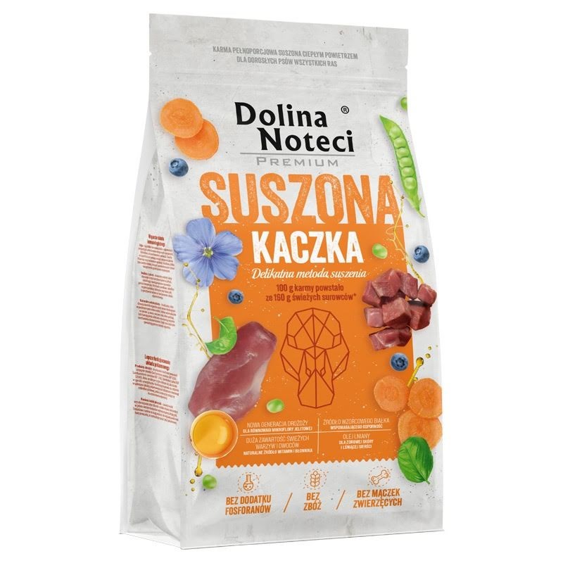 Dolina Noteci Premium Dried Duck - dried food for dogs - 9kg Hundeudstyr 5902921312130