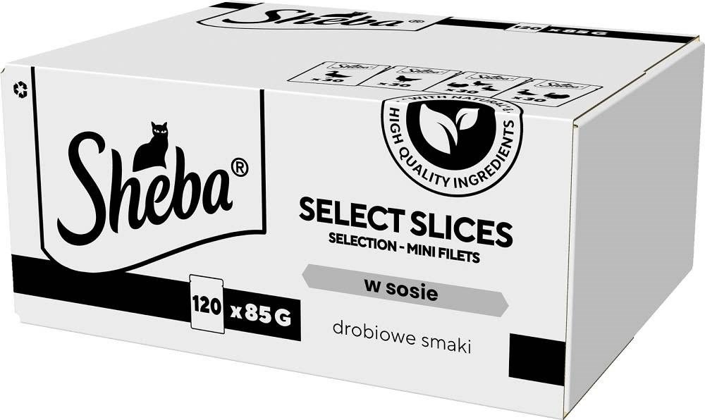 Sheba Select Slices Poultry flavors - wet cat food - 120 x 85g Katteudstyr 4770608265571