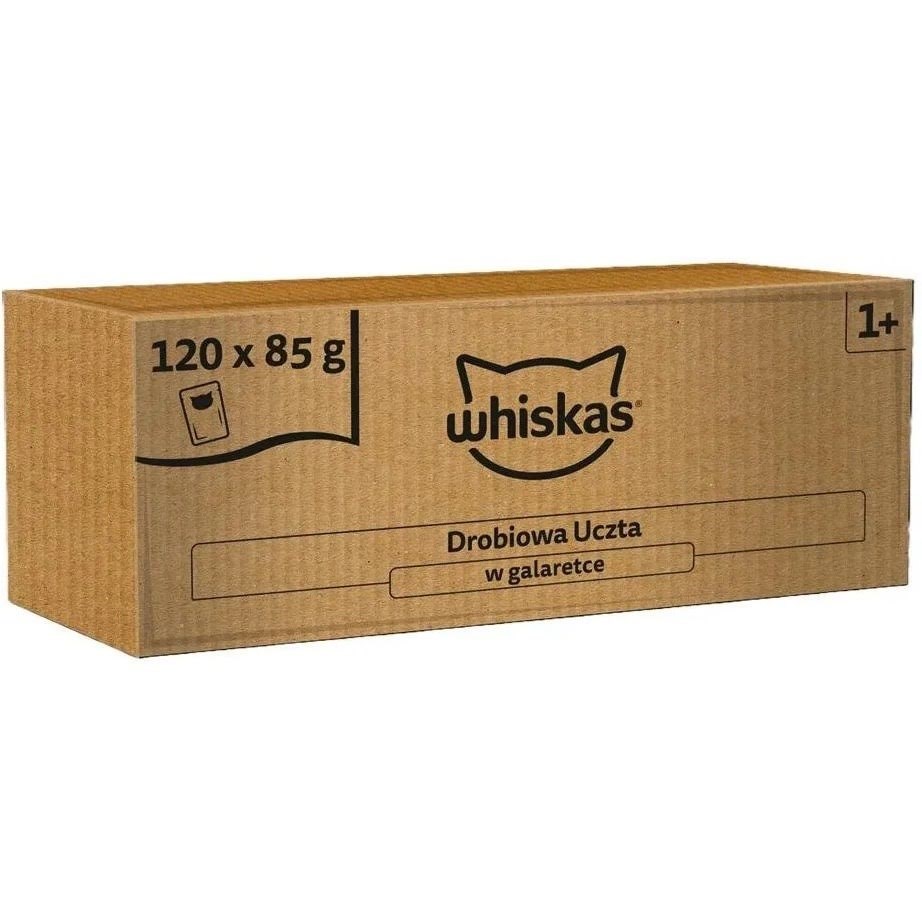 Whiskas Feast in Jelly Poultry - wet cat food - 120x85g Katteudstyr 5900951319235