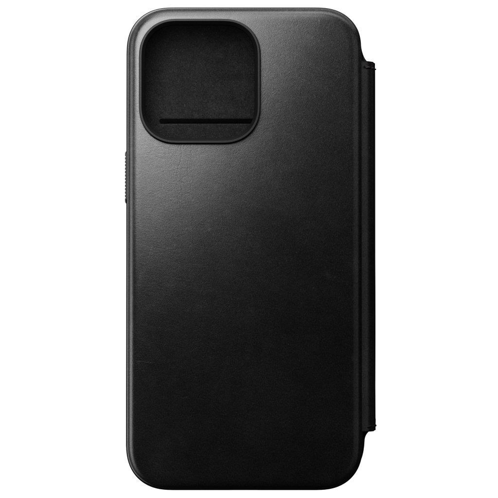Nomad Modern Leather Folio - iPhone 15 Pro Max | Black | Horween Mobilcover NM01631385