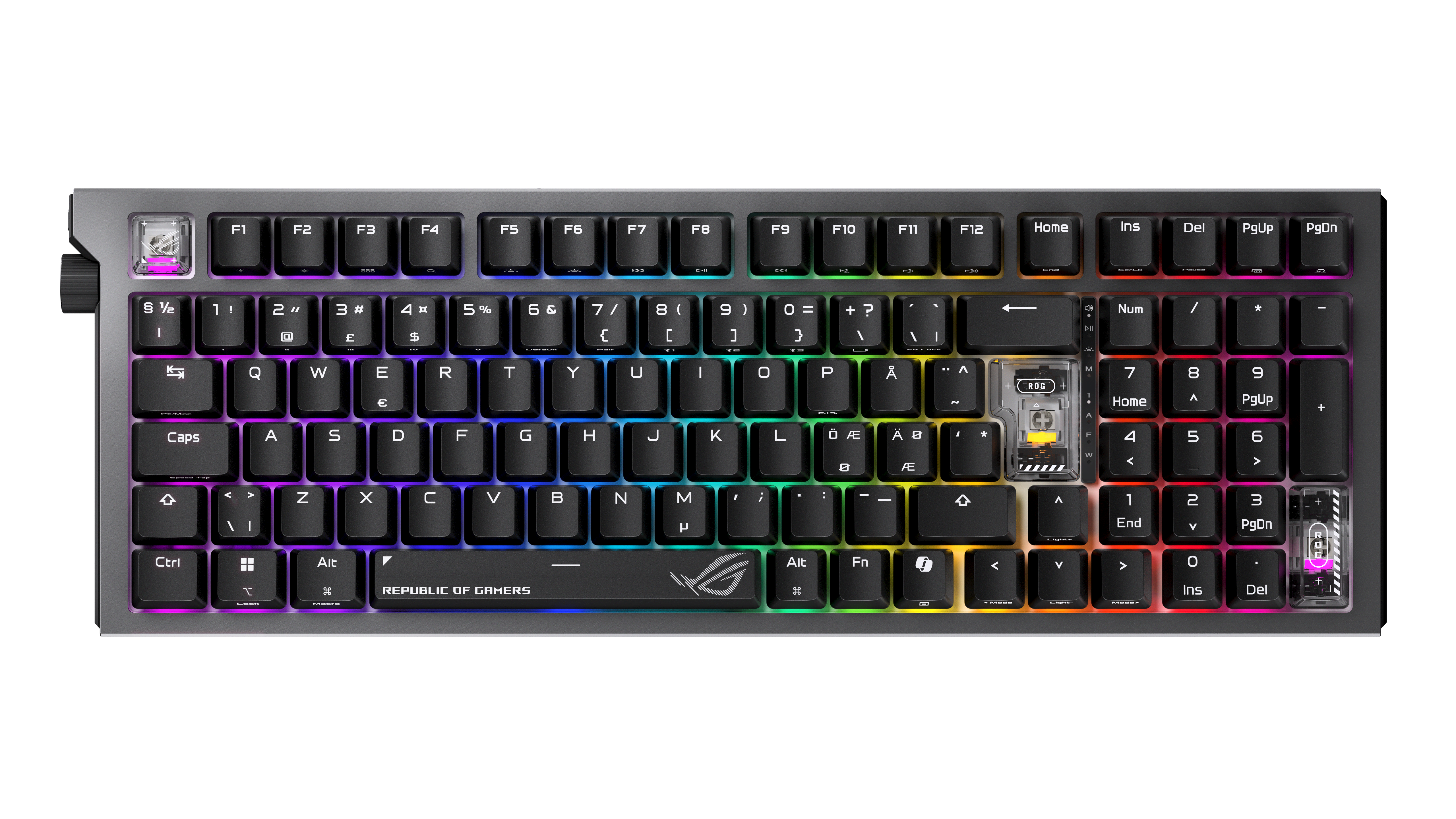ASUS ROG Strix Morph 96 Wireless - Gaming Tastatur - Nordisk - Sort Tastatur 90MP04IF-BKNA03