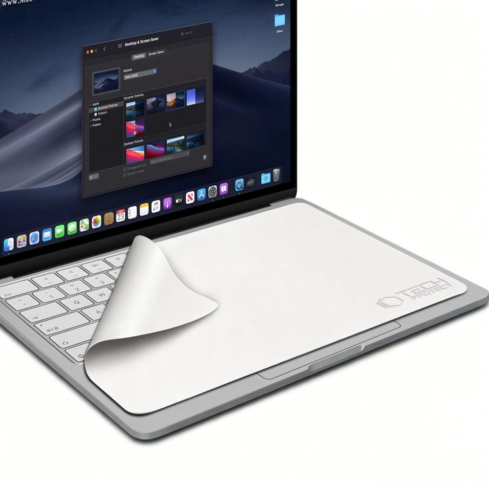 Tech-Protect Polishing Microfiber Cloth for Laptop Laptop 15 - 16" - Grey Mobil Tilbehør 5906302322831