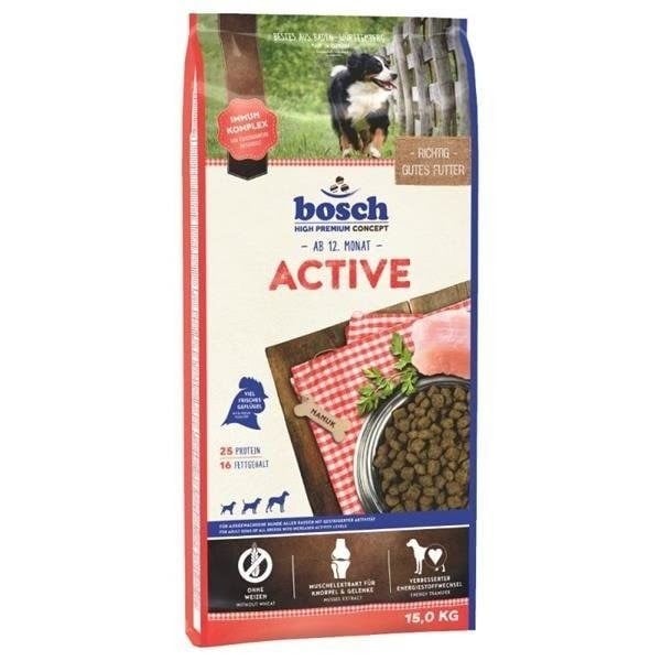 Bosch Active - dry dog food - 15 kg Hundeudstyr 4015598013390