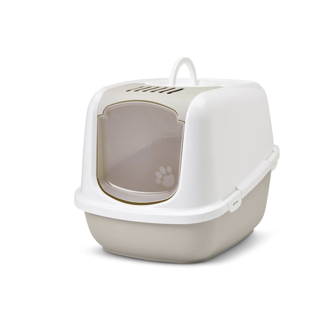 Savic Nestor Jumbo White - Coffee - covered cat litter box Katteudstyr 5411388020095