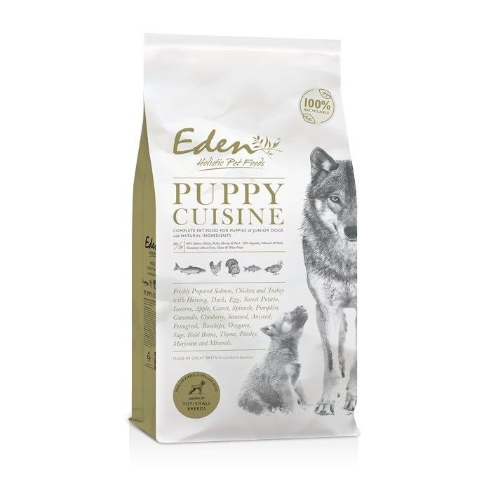 Eden Puppy Cuisine 80/20 Small kibble - dry dog food - 2kg Hundeudstyr 5060438811284