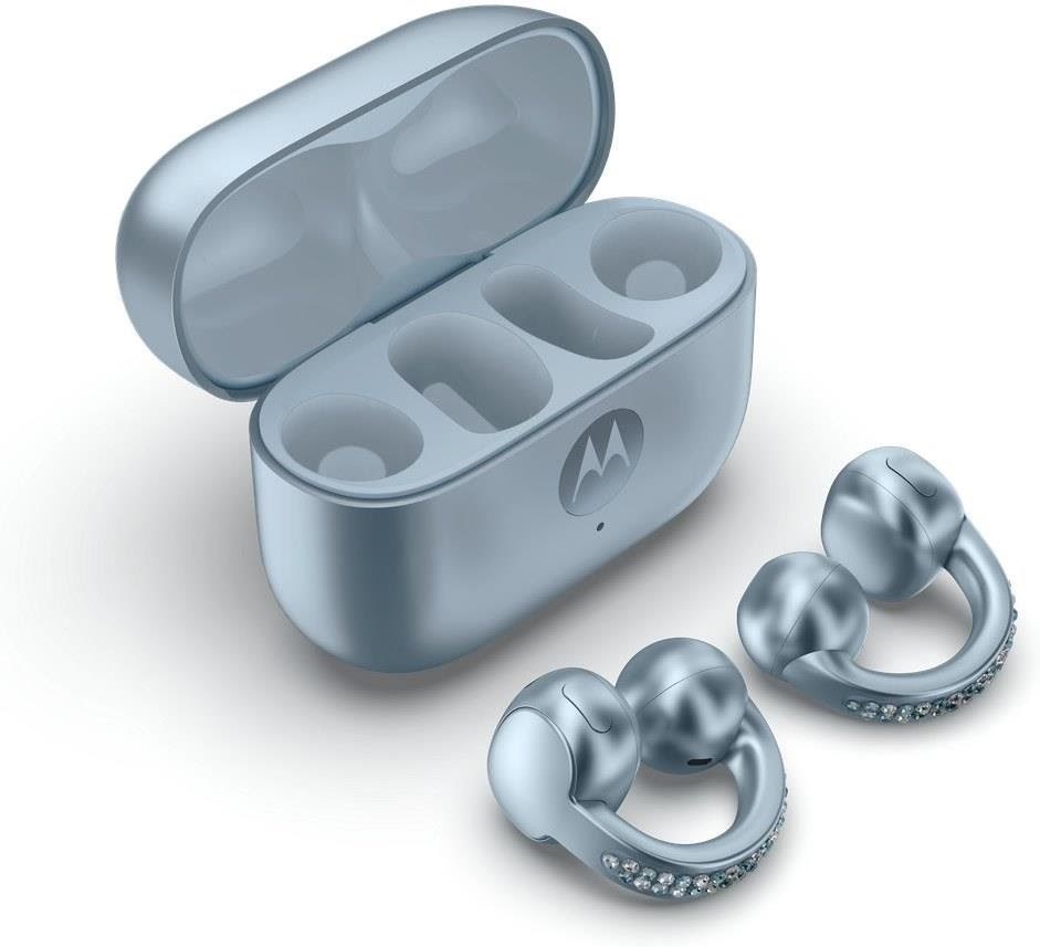 Motorola Moto Buds Loop - Swarozski Ice Melt (Sound by Bose) Hovedtelefoner Og Headset Blå PG38C08446
