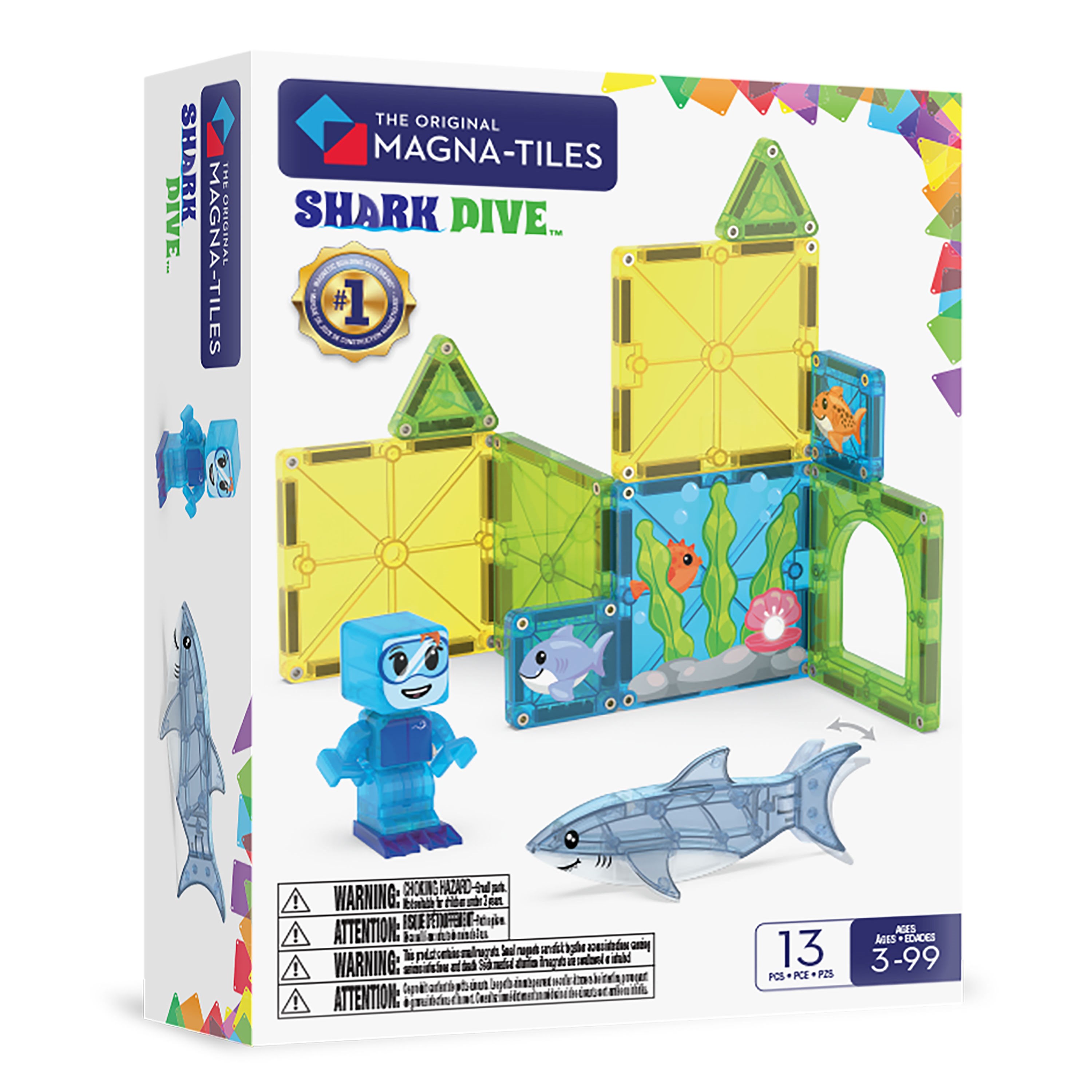 Magna-Tiles Shark Dive Konstruktionslegetøj 90482