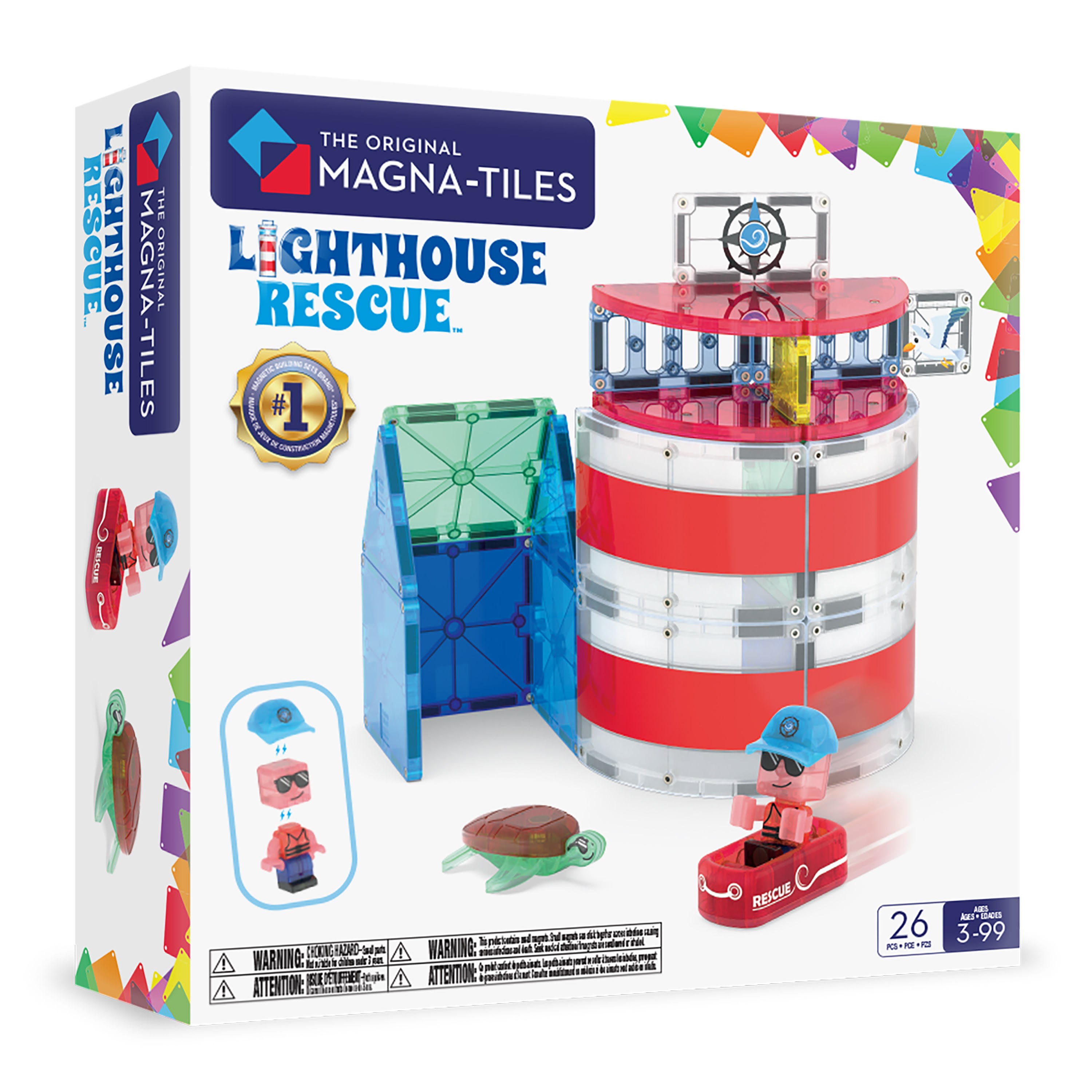 Magna-Tiles Lighthouse Rescue Konstruktionslegetøj 90484