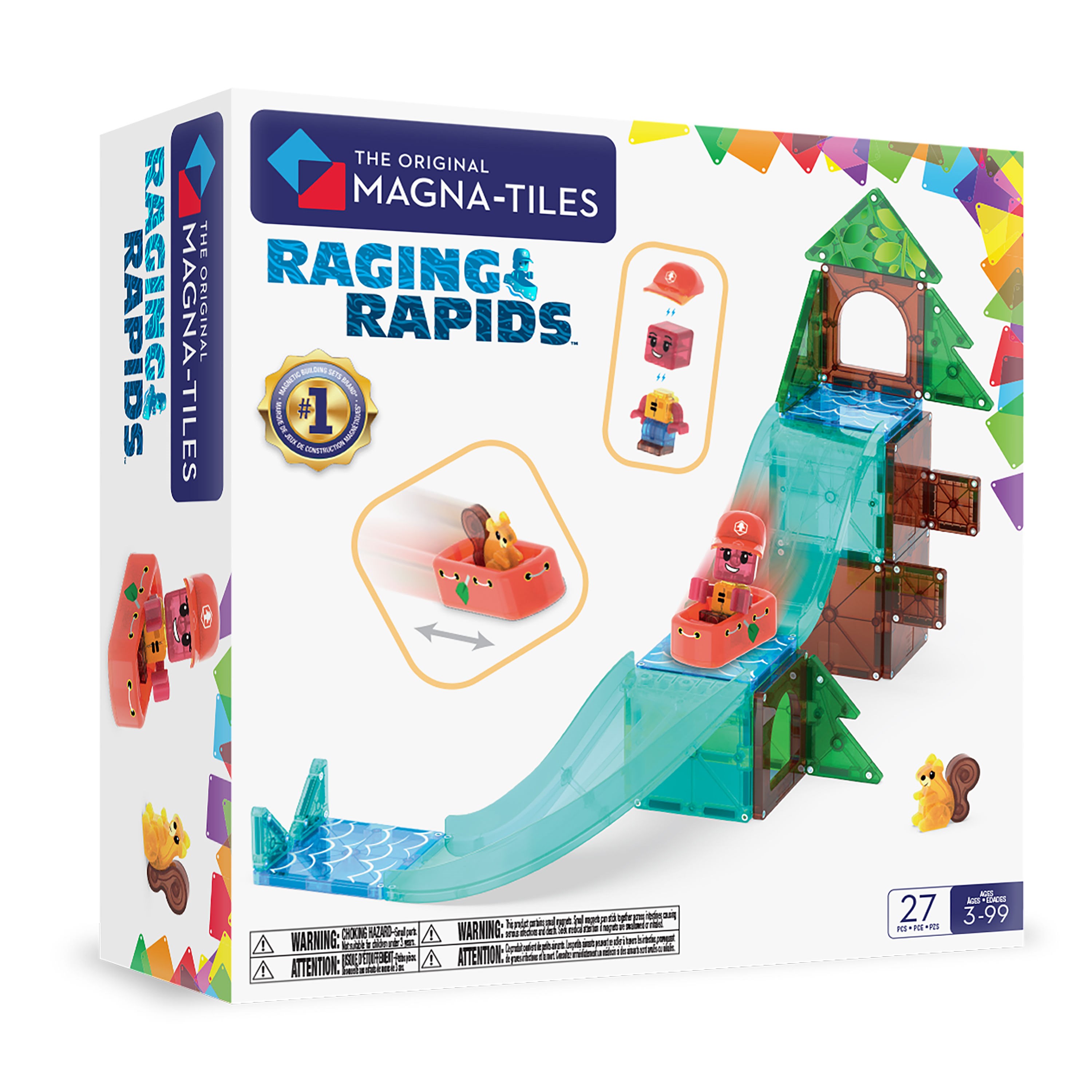 Magna-Tiles Ragin Rapids Konstruktionslegetøj 90487