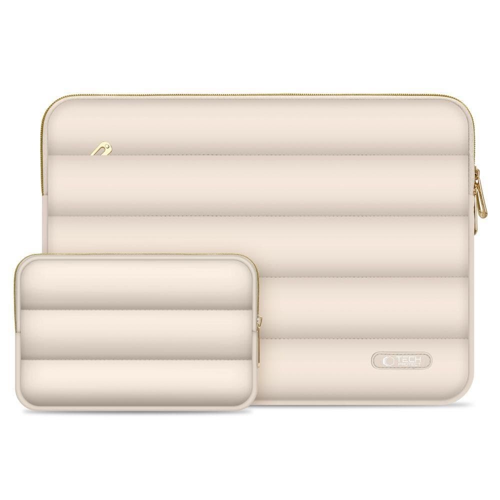Tech-Protect Puffy Laptop Bag 13-14 - Beige Taske 5906302375264