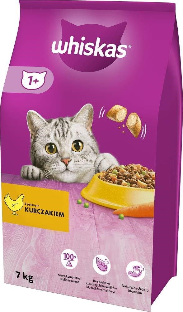 Whiskas Cat Adult with chicken - dry cat food - 7 kg Katteudstyr 5900951259227