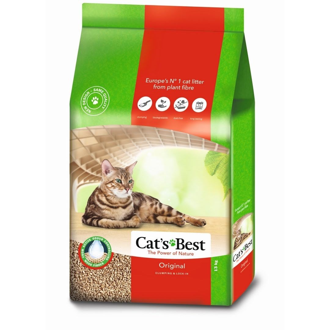 Cat's Best Eco Plus Original - Wooden Cat Litter - 30l Katteudstyr 4002973191811