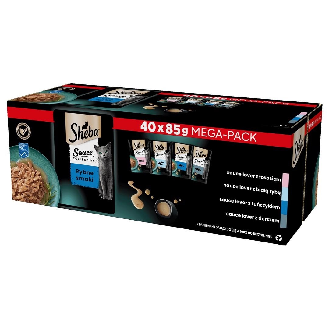 Sheba Sauce Collection Fish flavors collection - wet cat food - 40x85 g