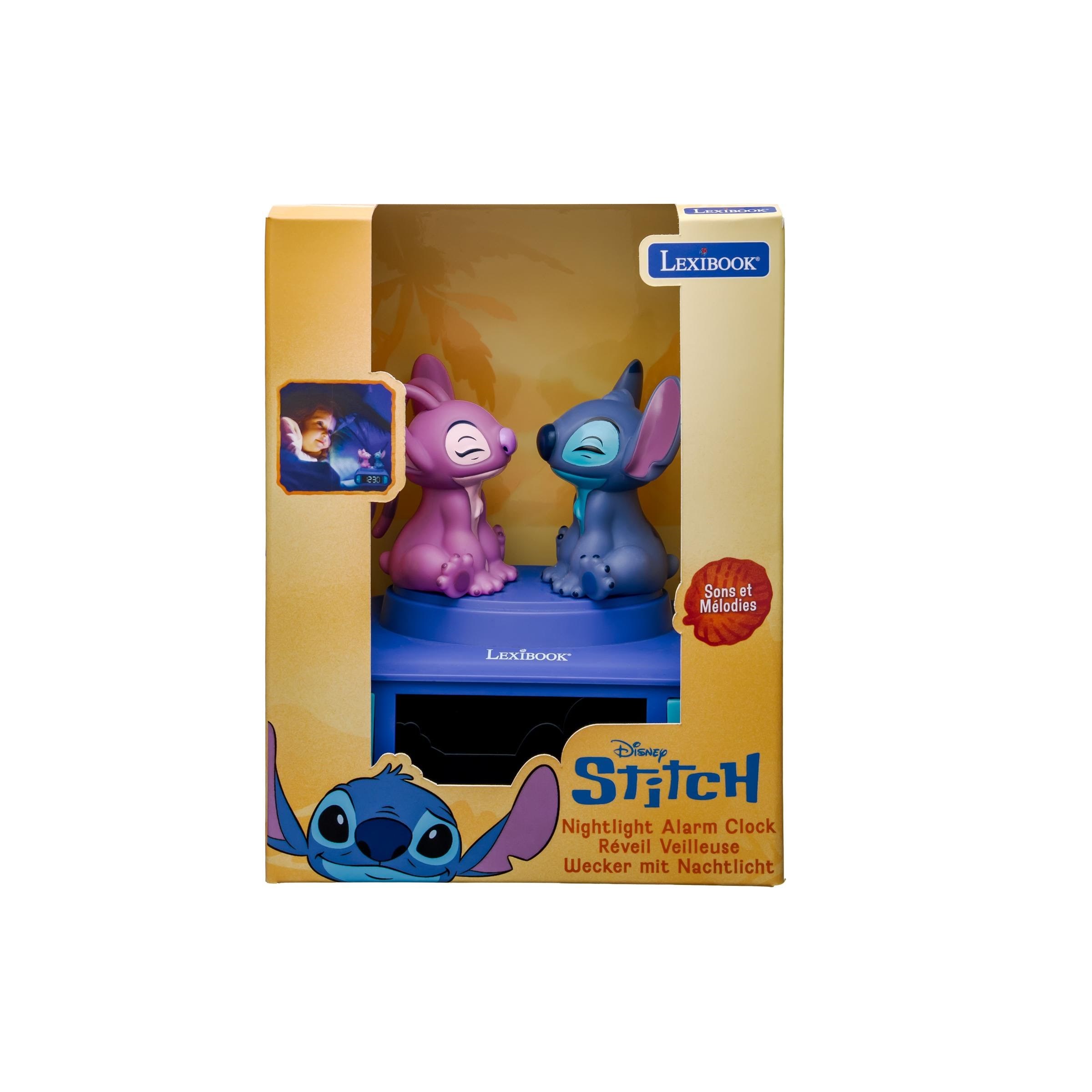 Stitch & Angel Night light Alarm Clock Børneværelse 80198