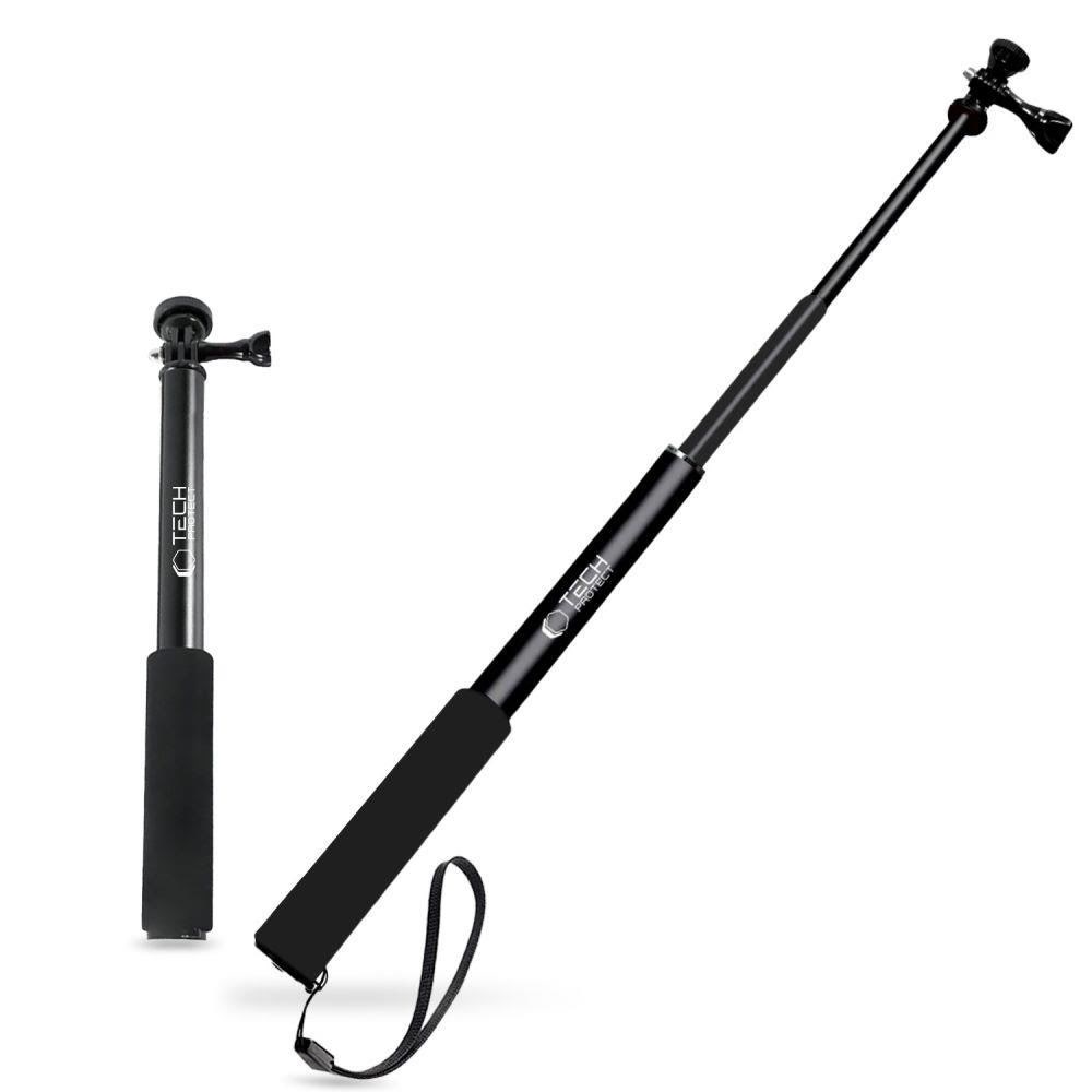 Tech-Protect GA100 Monopad & Selfie Stick for GoPro / DJI - Black Mobil Tilbehør 5906302371747