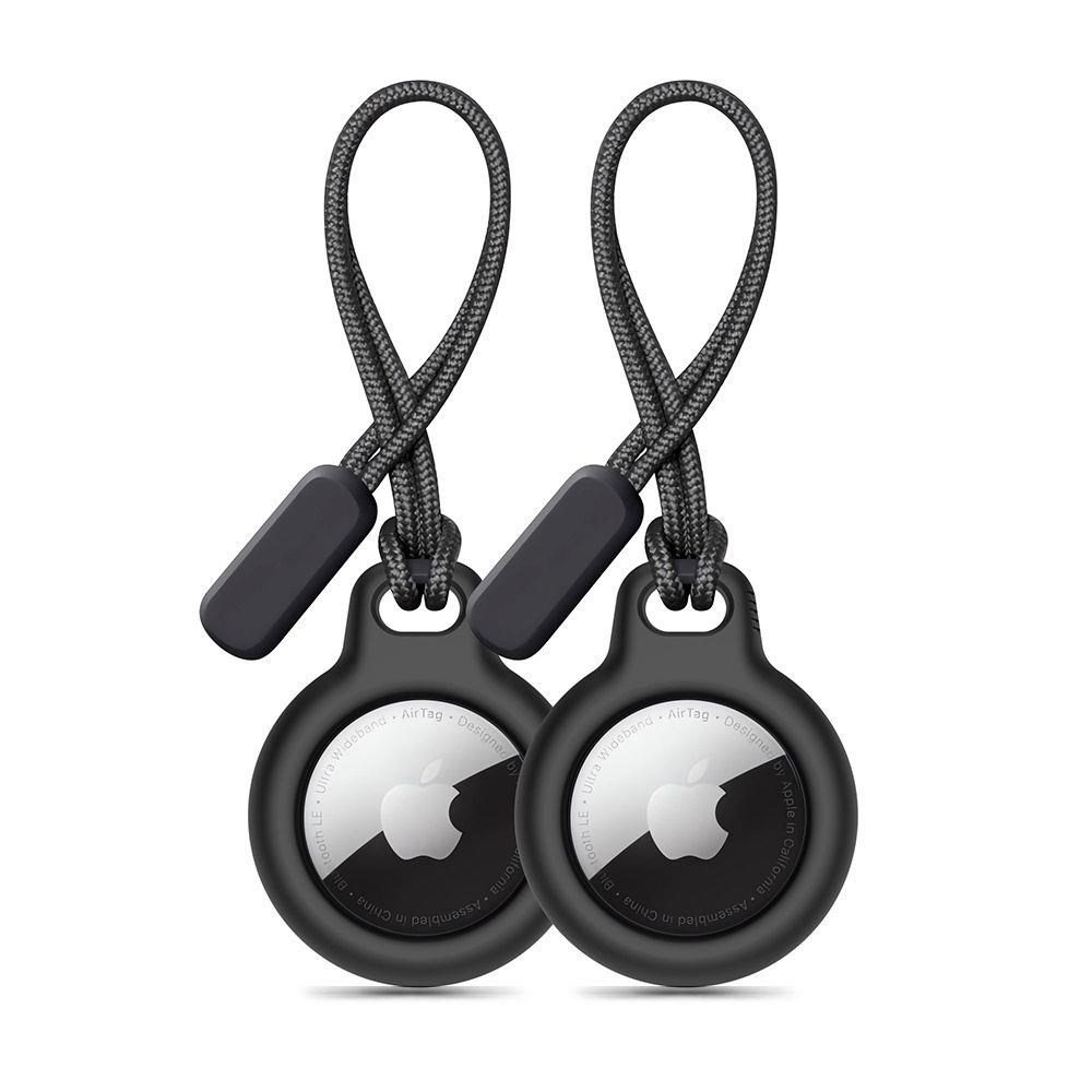 Tech-Protect Rough 2-pack Case for Apple AirTag - Black Mobilcover 5906302360772