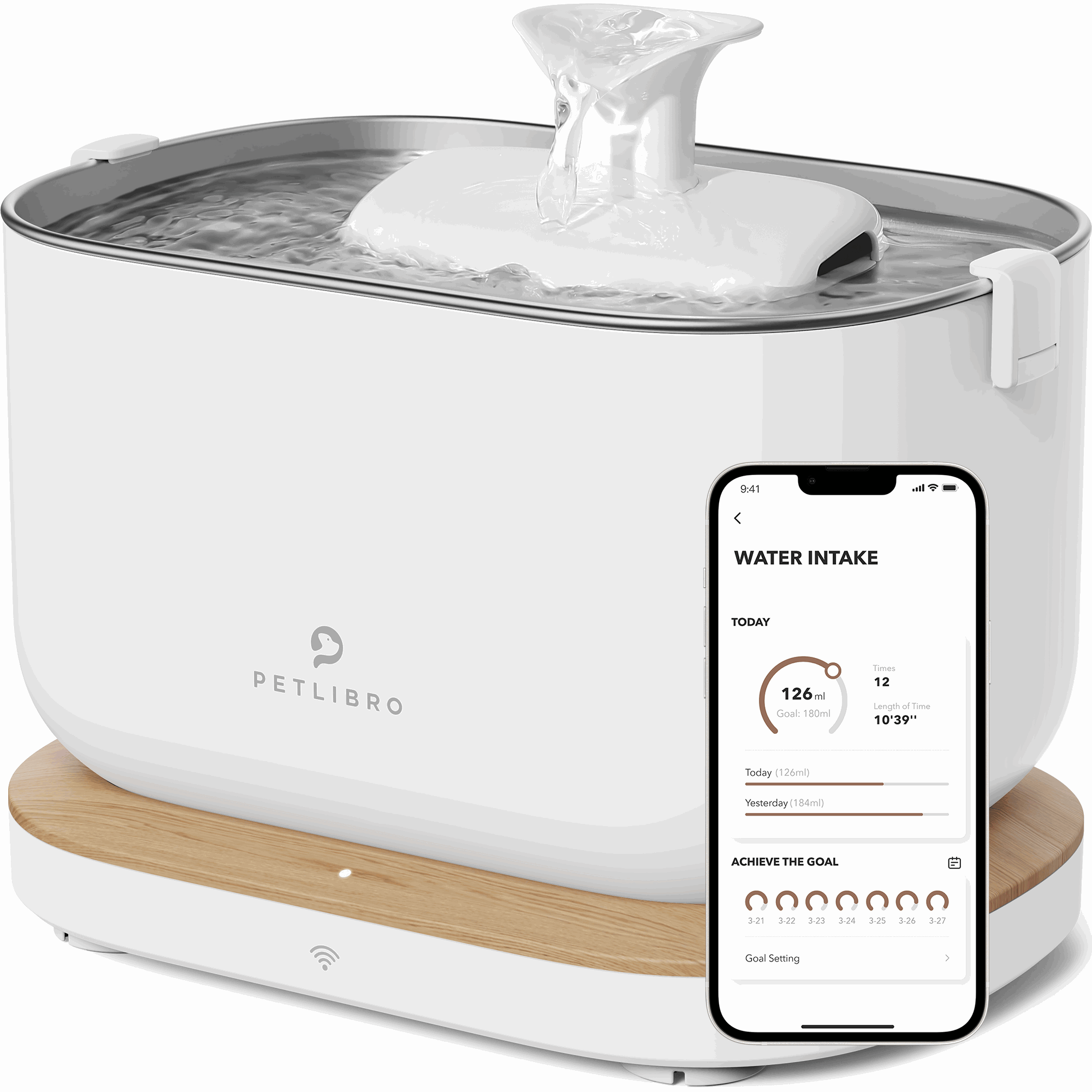 Petlibro Dockstream smart wifi fountain white Katteudstyr PL-WF105-92W