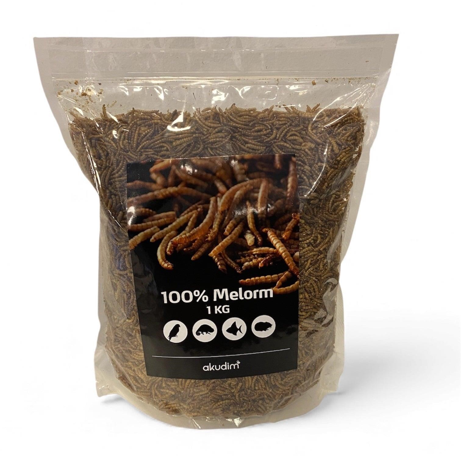 akudim tørrede melorme 1kg Fuglefoder Snacks Vitaminer 5707213200504