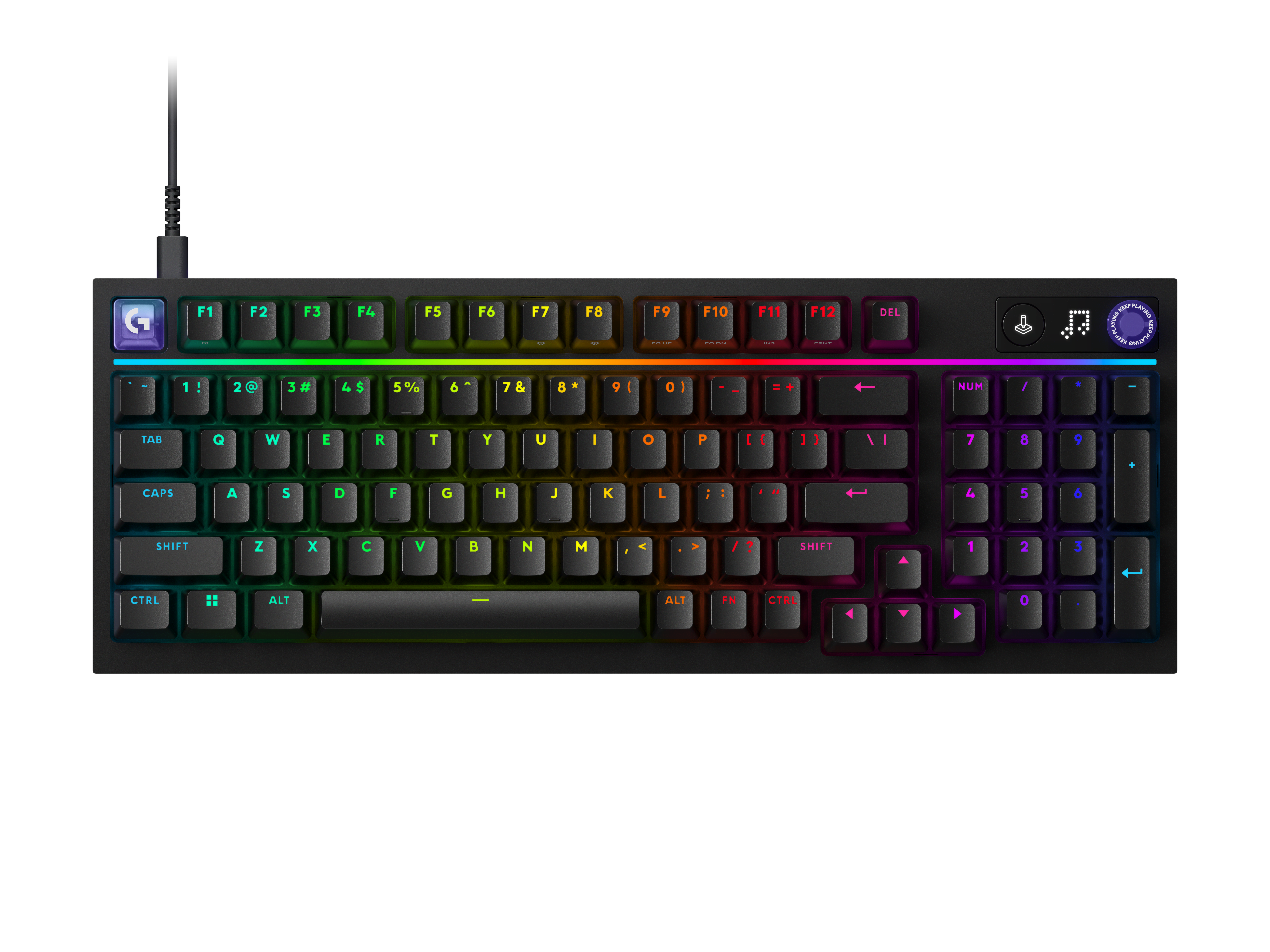 Logitech G316 X 98 - Black (Nordic) - Gaming Tastatur - Nordisk - Sort Tastatur 920-014192