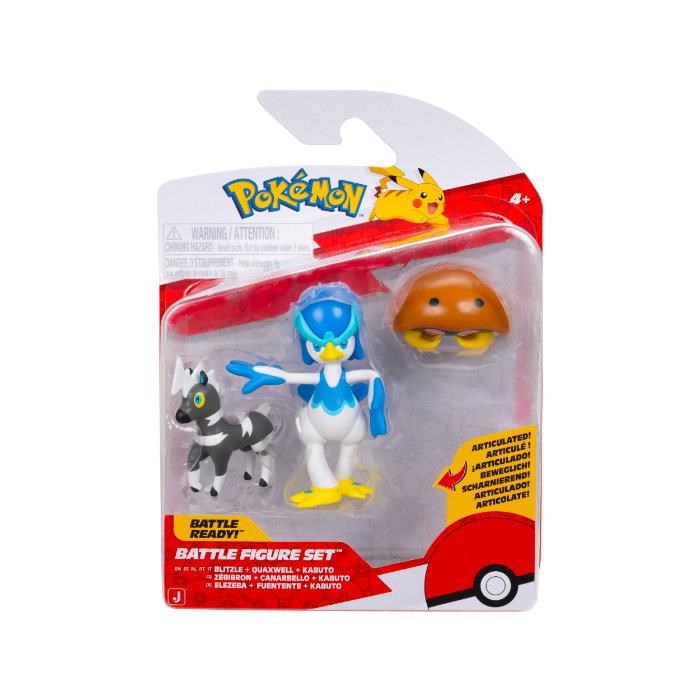 Pokemon Battle Figure Set Blitzle + Quaxwell + Kabuto Pokemon PKW4094