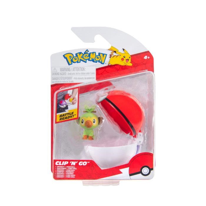 Pokemon CLIP N GO GROOKEY POKE BALL W21 Pokemon PKW4157