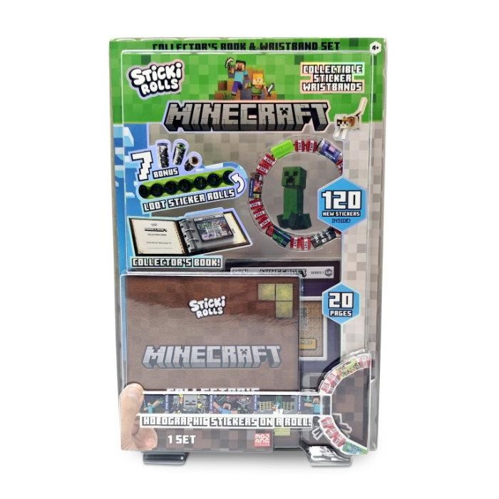 Sticki Rolls STICKI BOOK MINECRAFT Kreativt Legetøj SRMC201