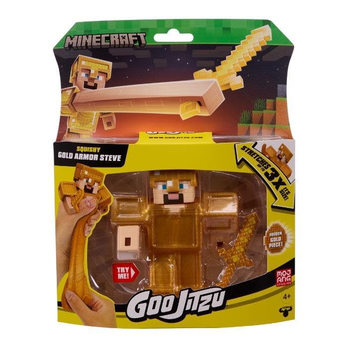 Goo Jit Zu MINECRAFT S4 GOLD ARMOR STEVE Figur 43201
