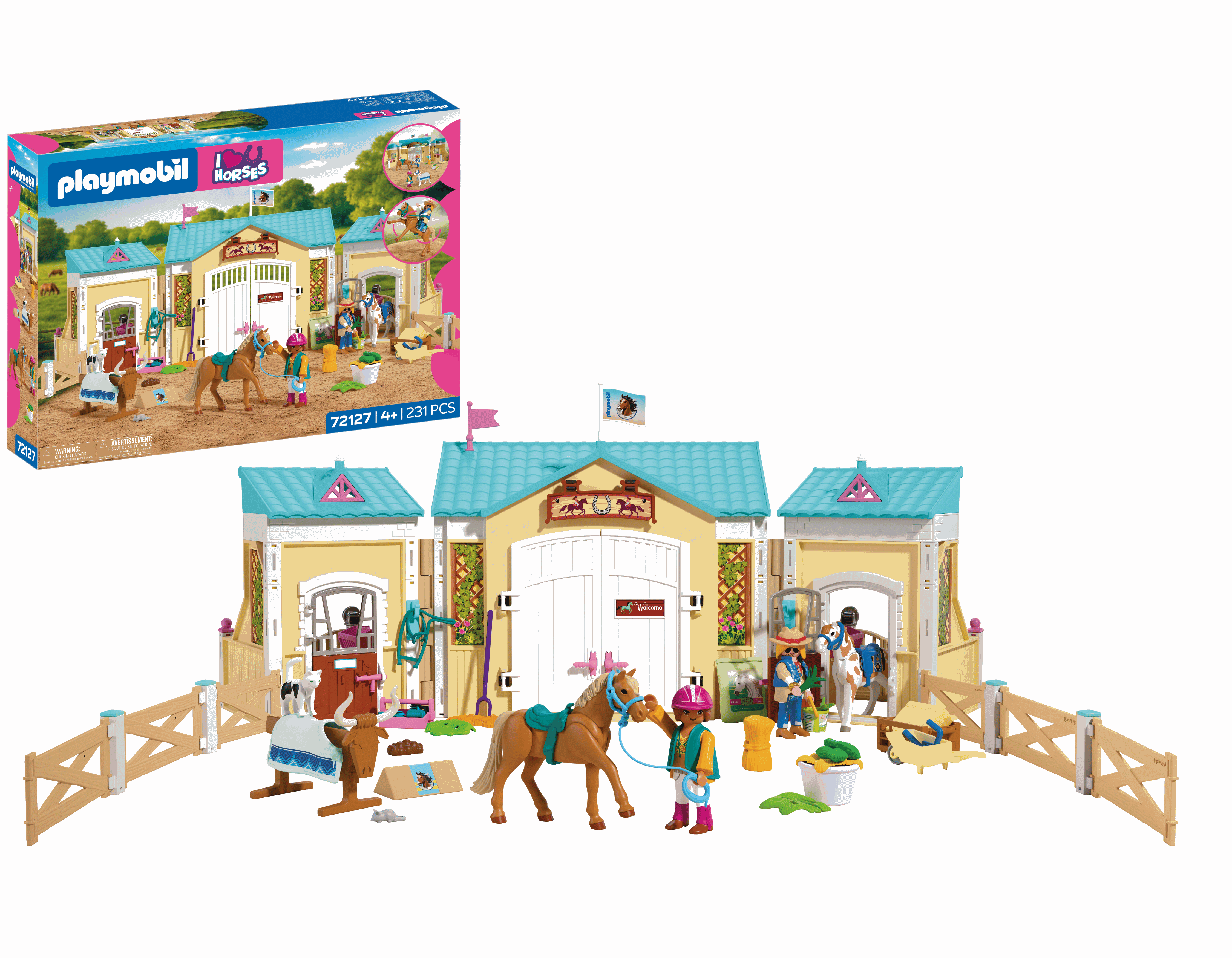 Playmobil Jeg elsker heste - Stor ridestald Playmobil 72127