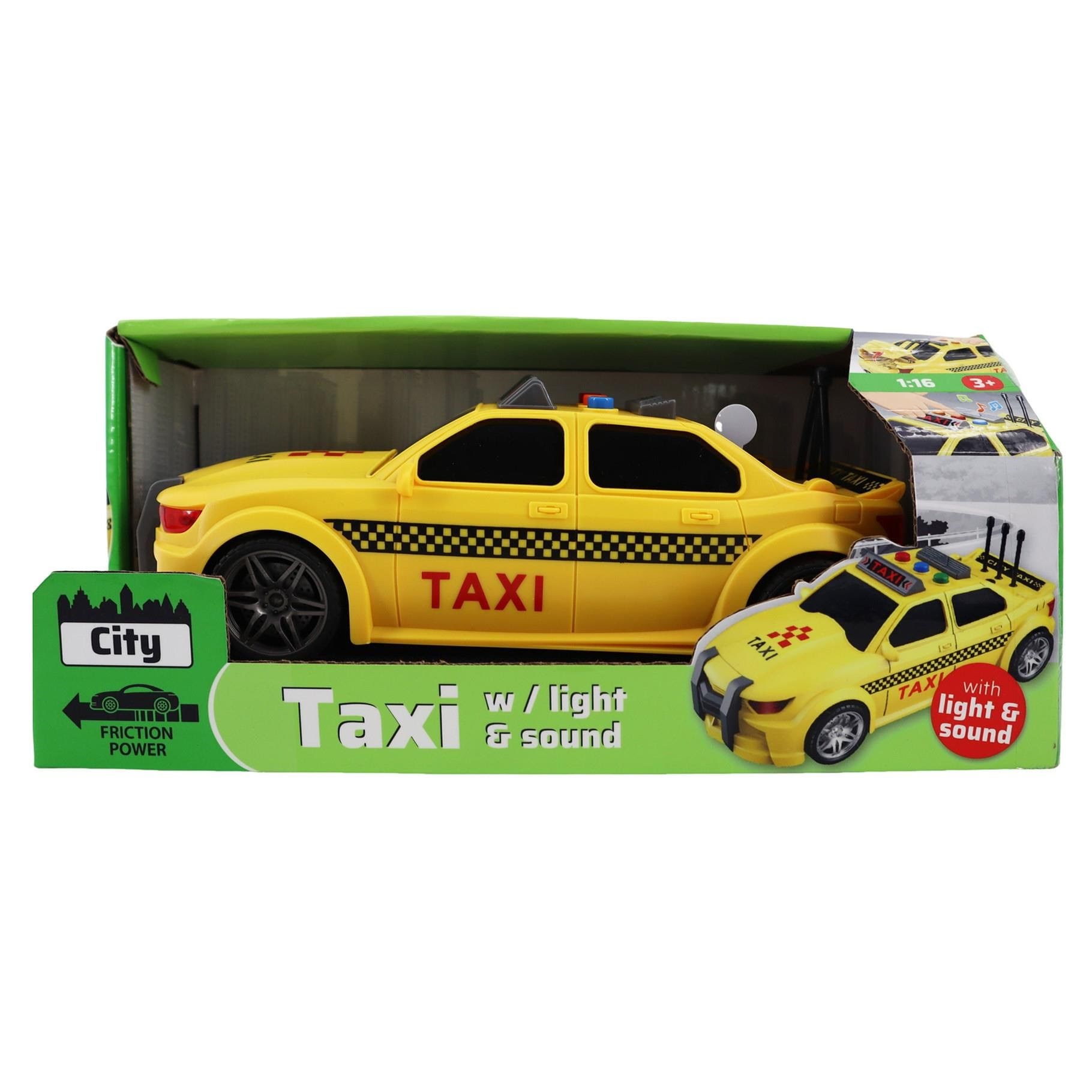 Impulse Toys Taxi w/light & sound 1:16 Legetøjsbil 1603015