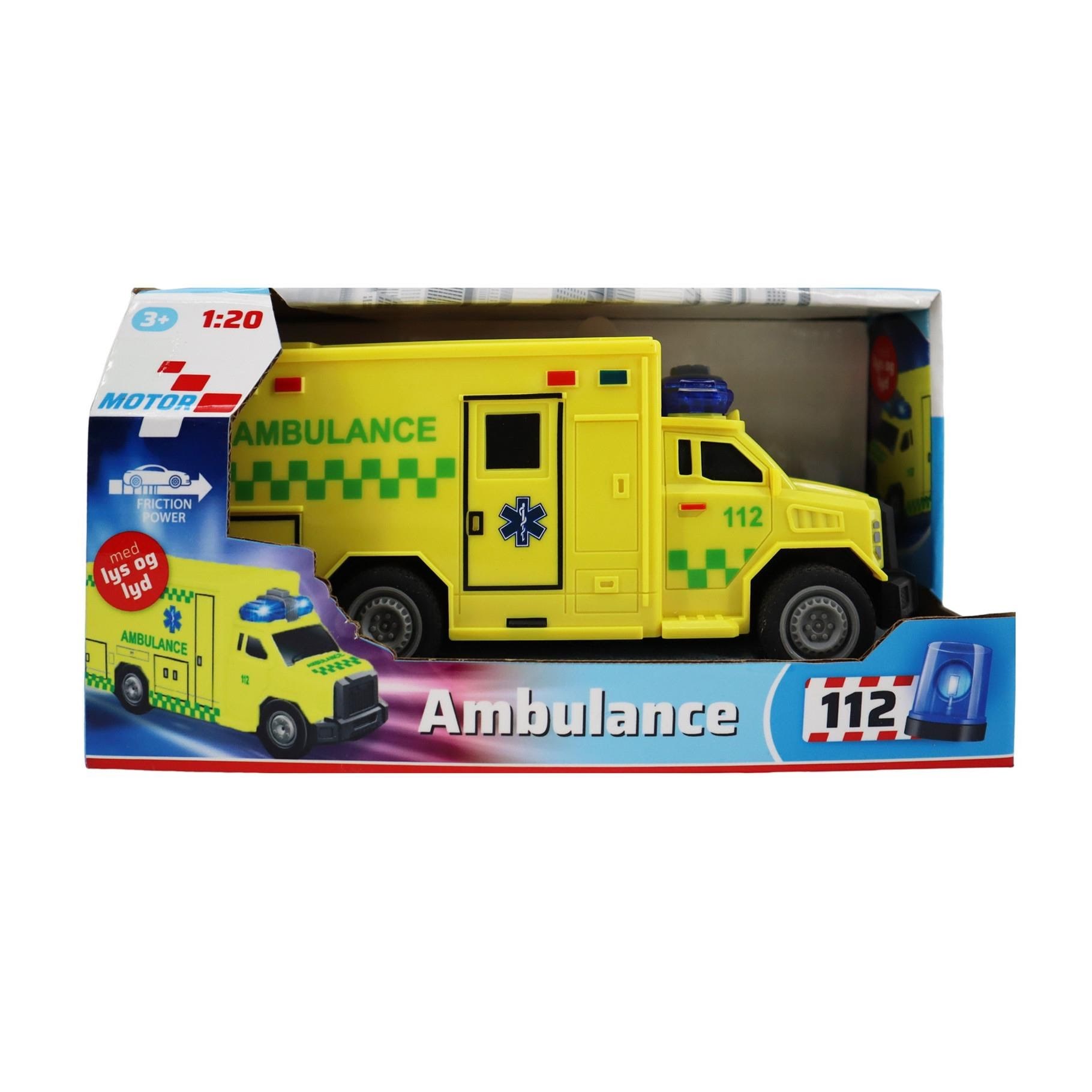 Impulse Toys Ambulance m/lys og lyd Legetøjsbil 1600013A