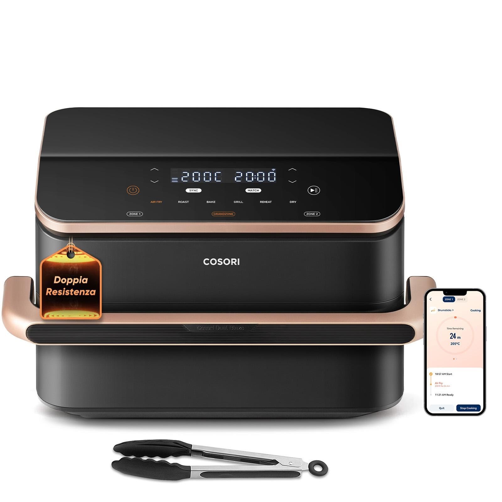 Cosori Dual Blaze Twinfry Chef Edition Airfryer CAF-TF101S-AEUR