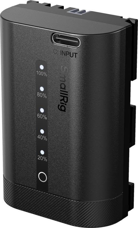 SmallRig 5298 USB-C Camera Battery with Power Display for Canon LP-E6P Kamera Tilbehør