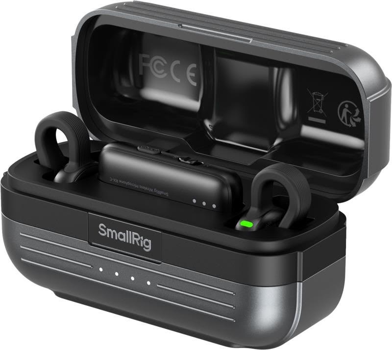 SmallRig 5717 S70-C2 Wireless Microphone with USB-C Adapter for Phones (Black)