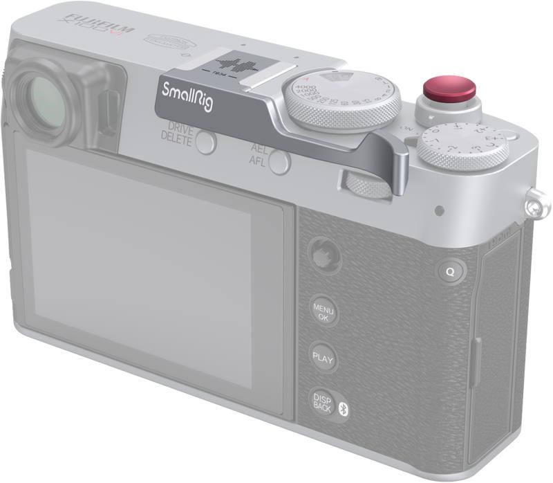 SmallRig 4566 Thumb Grip for Fujifilm X100VI / X100V Silver Kamera Tilbehør