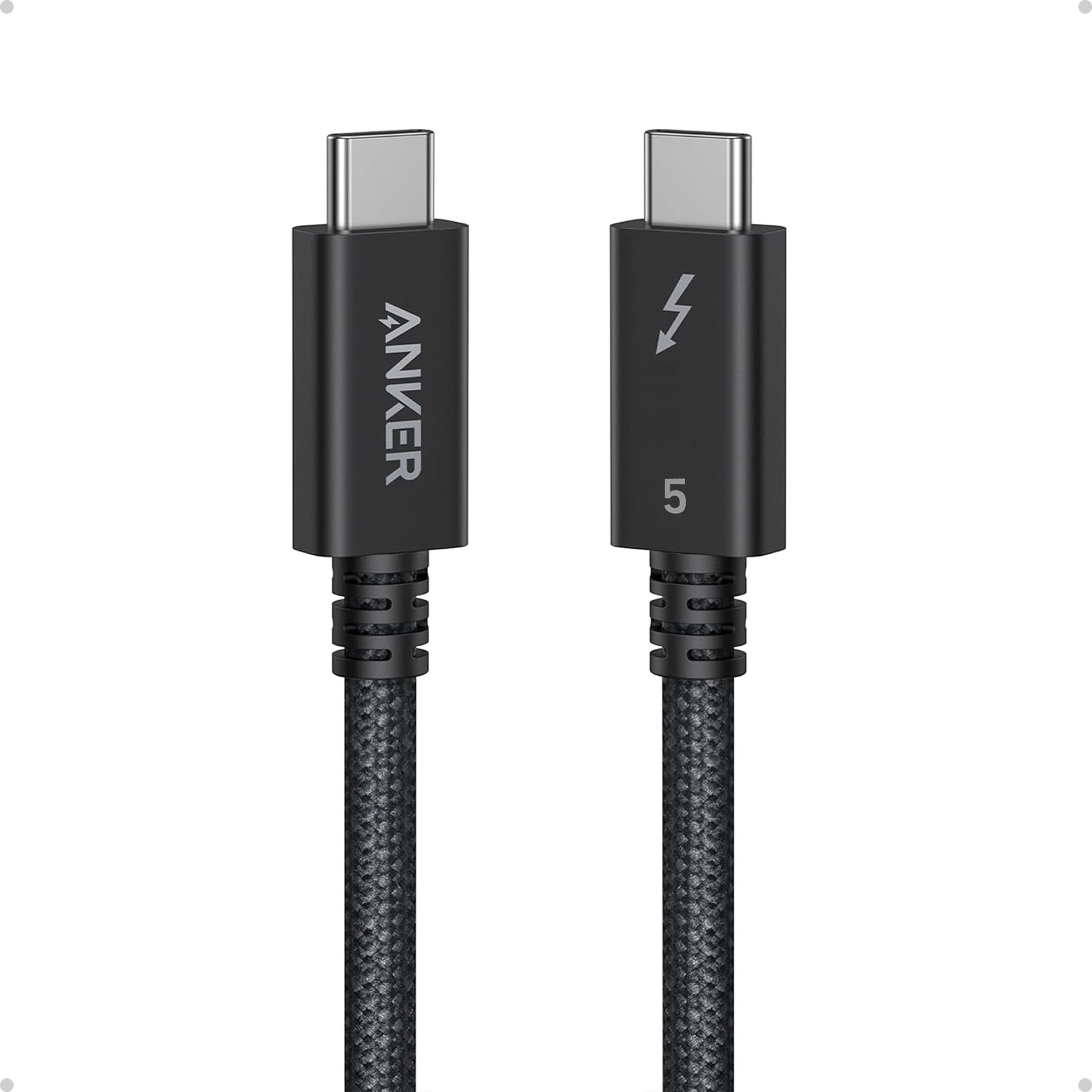 Anker Prime USB-C to USB-C Cable Thunderbolt 5 Cable - 0.5m - Black Usb Kabel Sort A84N1011