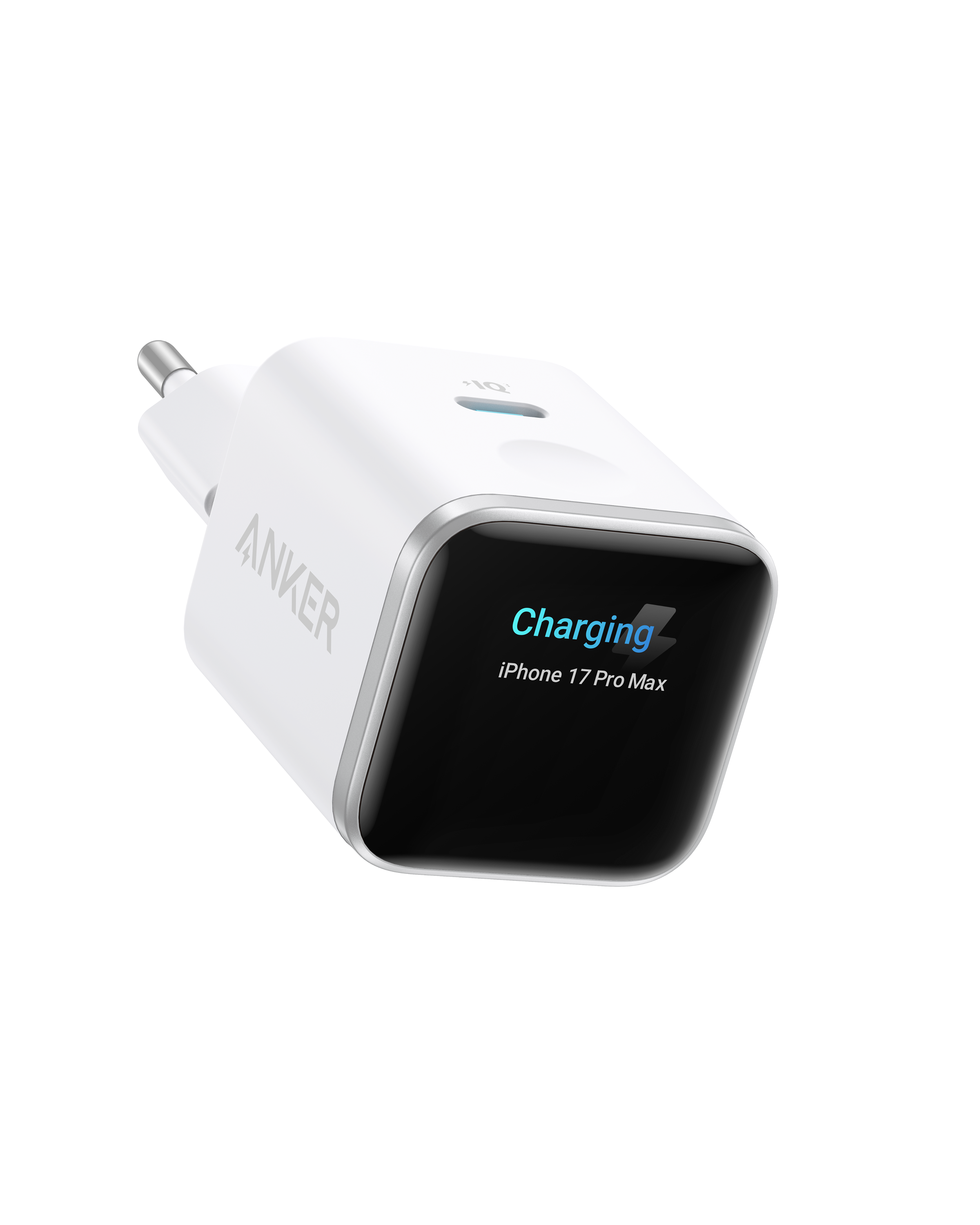 Anker Nano Charger (45W Smart Display) - White Mobil Oplader A121DG21