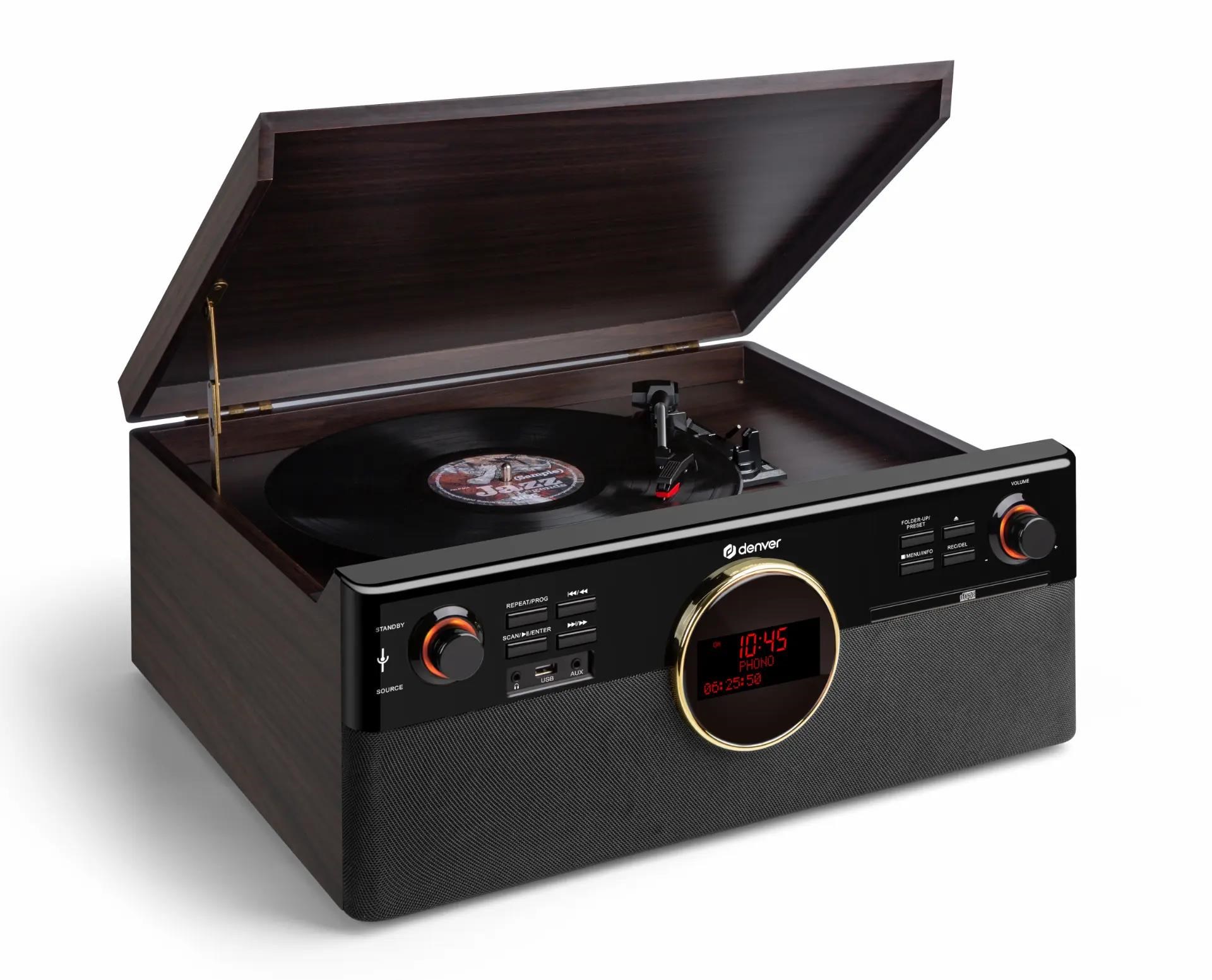 DENVER MRD-180DW DARK WOOD - Pladespiller Pladespiller 111161600160