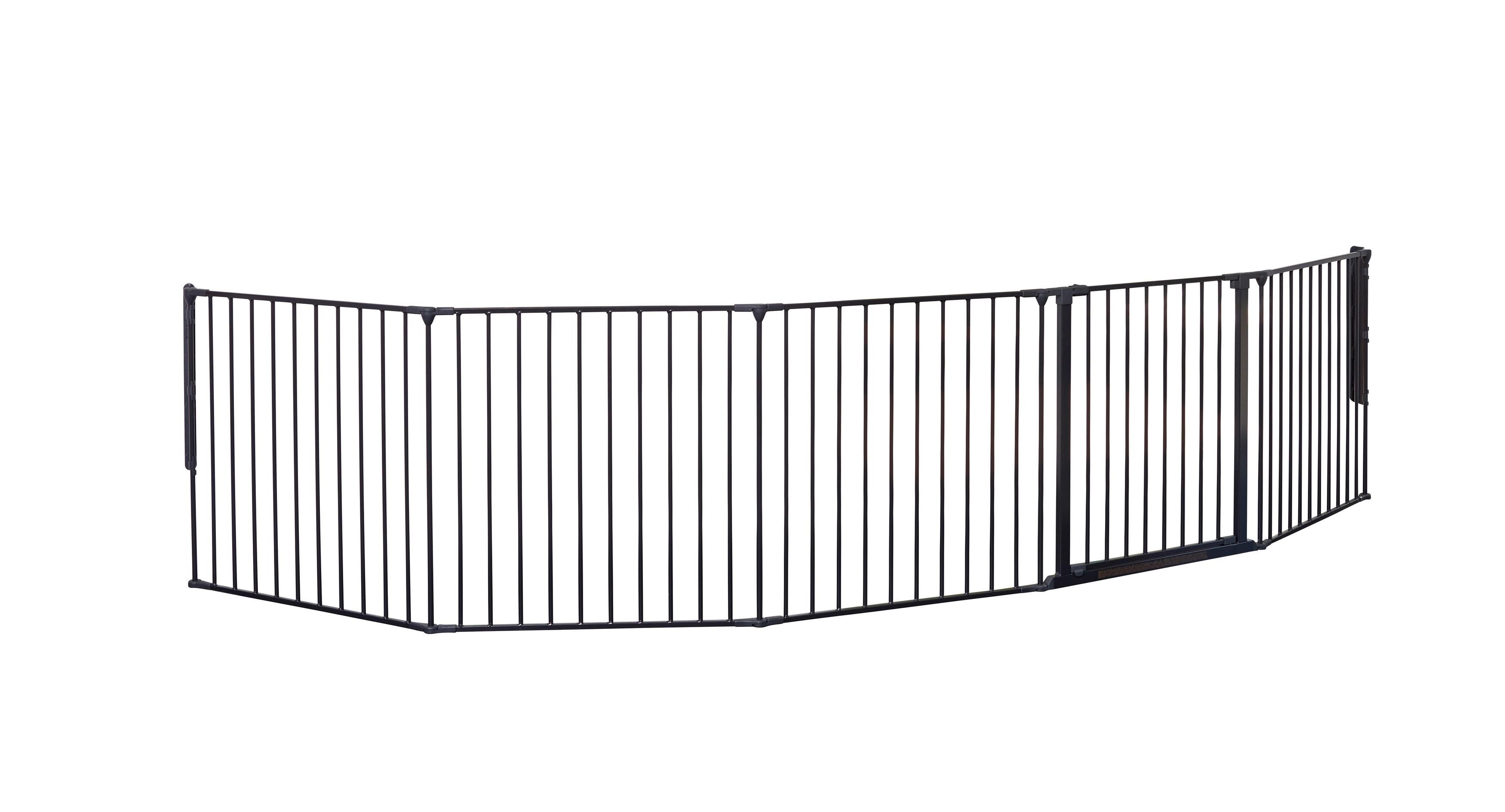 BabyDan Flex XXL sikkerhedsgitter sort 278-350 cm Babyudstyr 501016