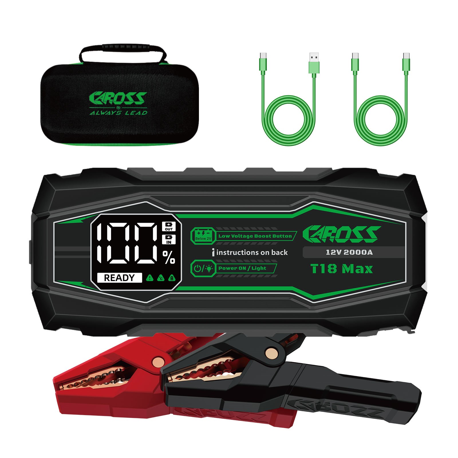 CAROSS T18 Max Jump Starter Biltilbehoer