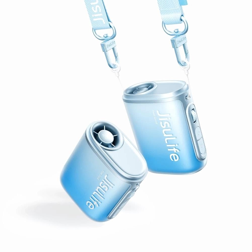 Jisulife Neck Fan 5 4500mAh Mini Fan with Lanyard - Blue Klimaventilator 6975061537526