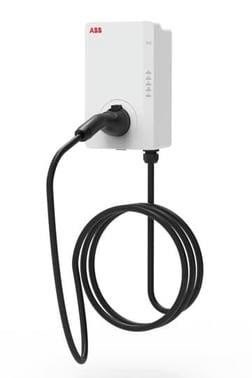 ABB Terra AC W11-G5-R-V2-0 ladeboks Type 2 5 m kabel, 3-fase/16 A, med RFID, Version 2 Ladeboks 6AGC128175