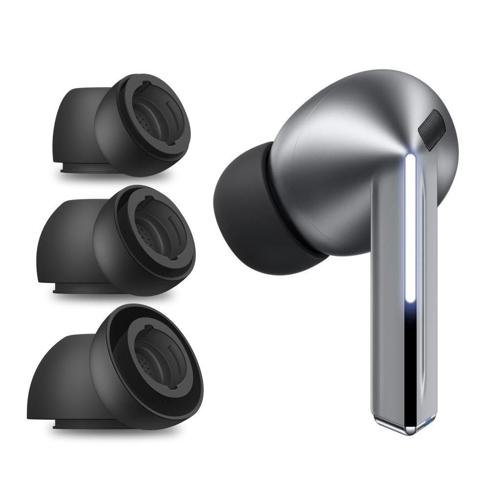 Tech-Protect Ear Tips for Samsung Galaxy Buds 3 Pro in sizes S / M / L - black (3 pcs) Mobil Tilbehør 5906302332915